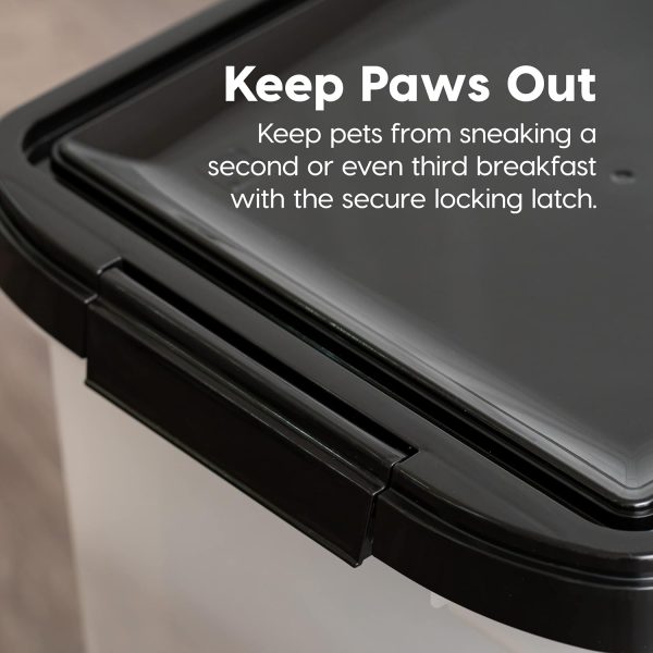 IRIS USA Airtight Pet Food Container with Wheels 50 lbs-5