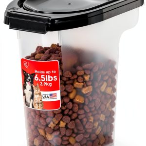 IRIS USA Pet Food Container Airtight Storage for Cats Dogs-0