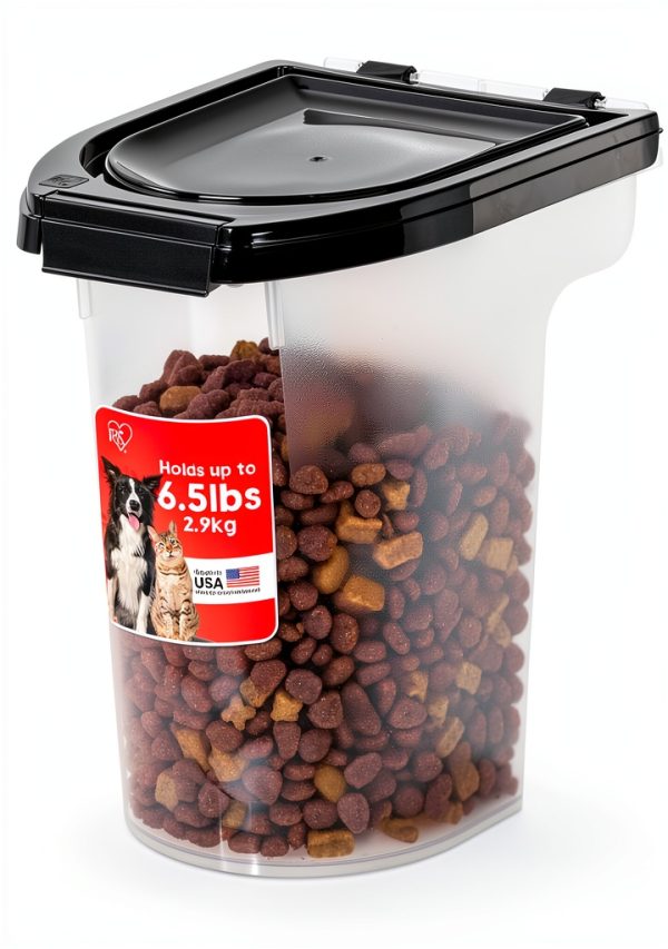 IRIS USA Pet Food Container Airtight Storage for Cats Dogs-0
