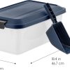 IRIS USA Airtight Pet Food Container Navy 14 lbs 2 Pack-1