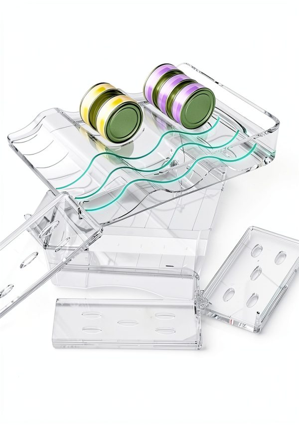 Cat Food Storage Rack Flenpptly Transparent ABS-4