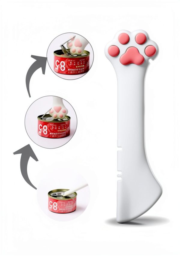 Sheldamy Cat Food Spoon Silicone Dishwasher Safe Pet-1