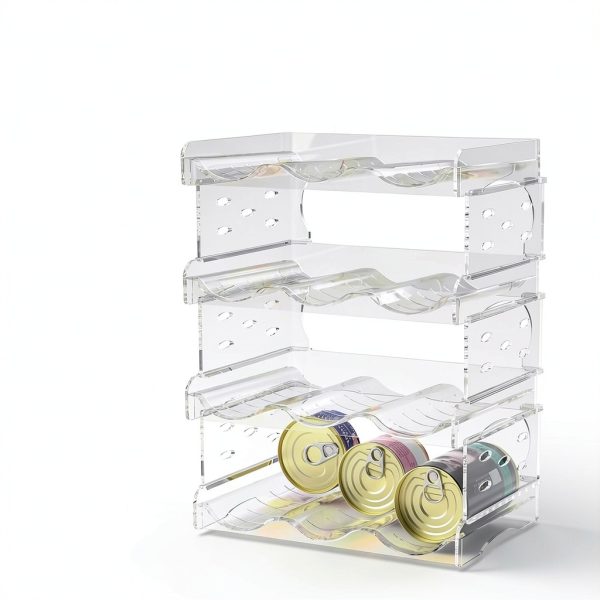Cat Food Storage Rack Flenpptly Transparent ABS-1