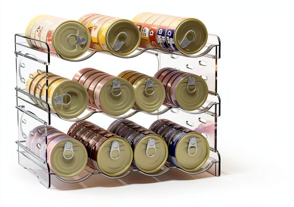 Cat Food Storage Rack Flenpptly Transparent ABS-2