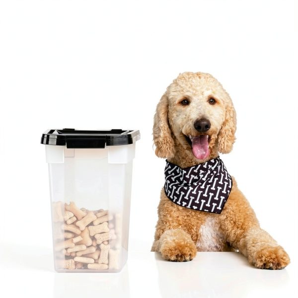 IRIS USA Airtight Pet Food Container Clear Storage-7