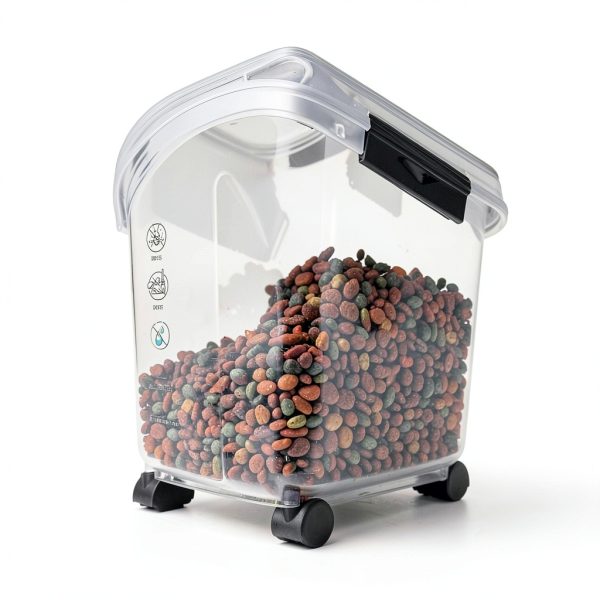 IRIS USA Airtight Pet Food Container Clear Storage-3