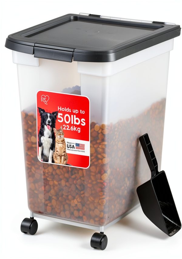 IRIS USA Airtight Pet Food Storage Container BPA Free-0