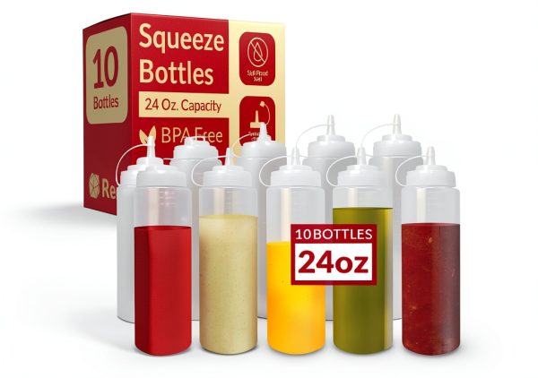 Reli Squeeze Bottle 24oz Clear BPA Free Design-0