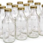 Glass Sauce Bottle North Mountain Supply 16oz Gold-0