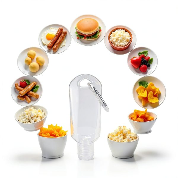 Jinshining Clear Plastic Squeeze Bottles Keychain Travel-6