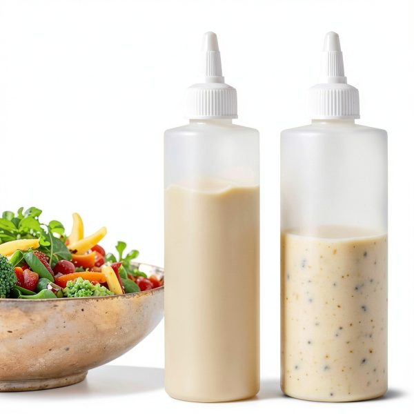 BRIGHTFROM 8oz Condiment Squeeze Bottle BPA Free-3