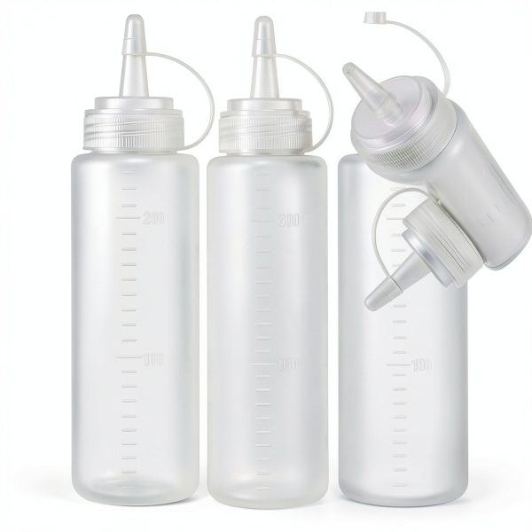 Squeeze Bottle Anyumocz 8oz Plastic Dispenser Set Reusable BPA Free-2