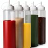 Reli Condiment Squeeze Bottle 32 oz Clear BPA-Free 8-Pack Easy Squeeze-3
