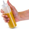 Restaurantware Squeeze Bottle 8oz Clear Reusable Condiment Dispenser-9