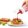 Mrsdry Silicone Condiment Squeeze Bottle 12oz Pink Reusable Set-2