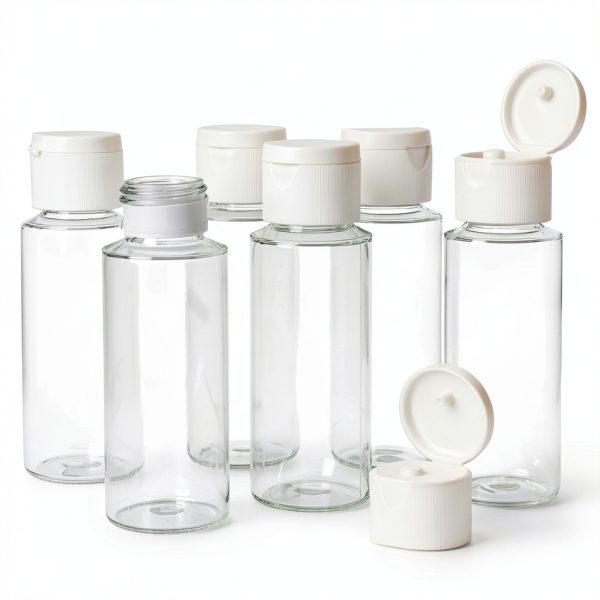 Chica and Jo 6 Pack 2oz Plastic Squeeze Bottles BPA Free USA Made-0