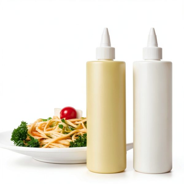 Condiment Squeeze Bottle 16 oz BRIGHTFROM HDPE Leak Proof Reusable Set-3