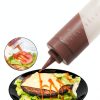 Restaurantware Squeeze Bottle 8oz Clear Reusable Condiment Dispenser-3