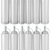 Squeeze Bottle Anyumocz 8oz Plastic Dispenser Set Reusable BPA Free-0
