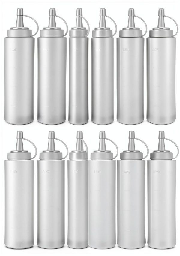 Squeeze Bottle Anyumocz 8oz Plastic Dispenser Set Reusable BPA Free-0