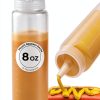 Restaurantware Squeeze Bottle 8oz Clear Reusable Condiment Dispenser-0