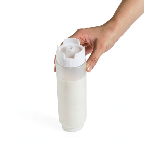 Restaurantware Squeeze Bottle 32 oz Refillable Flexible Dispenser-8