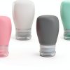 XJMWXHFC Silicone Condiment Bottle 60ml Dark Grey Pack of 4 Reusable-0