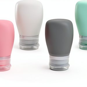 XJMWXHFC Silicone Condiment Bottle 60ml Dark Grey Pack of 4 Reusable-0