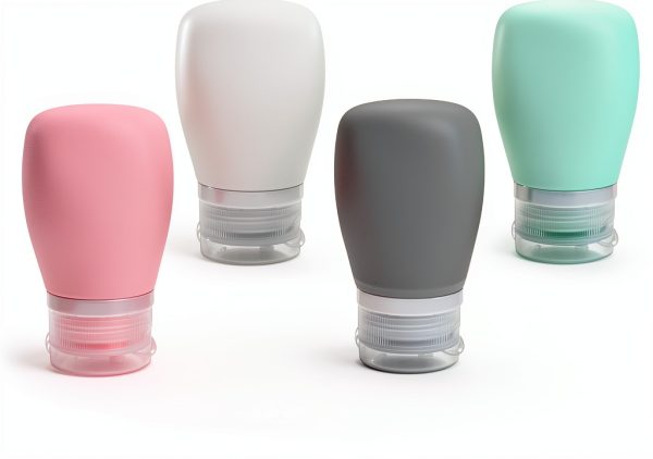 XJMWXHFC Silicone Condiment Bottle 60ml Dark Grey Pack of 4 Reusable-0