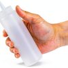 Restaurantware Squeeze Bottle 8oz Clear Reusable Condiment Dispenser-10