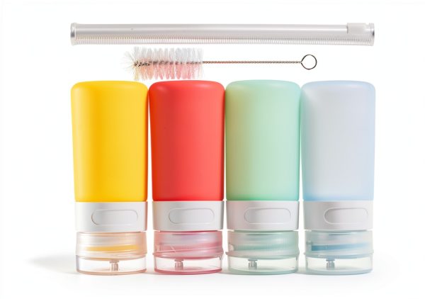 Silicone Squeeze Bottle 2oz 4-Pack MICEBAY Leak Proof Reusable Set-0