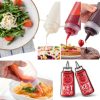 Meirrnyyu 4oz Plastic Squeeze Condiment Bottle Set 20 Pack Leak Proof-6