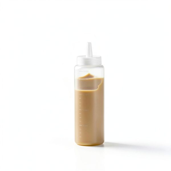 Restaurantware Squeeze Bottle 8oz Clear Reusable Condiment Dispenser-7