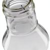 JUVITUS 12oz Clear Glass Flip Top Bottle – Thick Wall Refillable Set-4