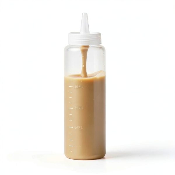 Restaurantware Squeeze Bottle 8oz Clear Reusable Condiment Dispenser-1