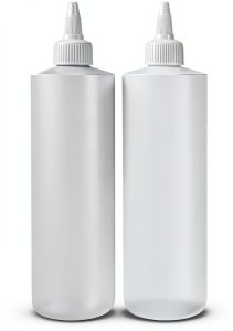 BRIGHTFROM Condiment Squeeze Bottles, 16 OZ Empty Squirt Bottle with Twist Top Cap, Leak Proof - Great for Ketchup, Mustard, Syrup, Sauces, Dressing, Oil, Arts and Crafts, BPA FREE Plastic - 2 PACK-0
