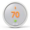Nest Thermostat E Programmable Smart Thermostat for Home, App Controlled via Wifi, Programmable, Compatible with Alexa and Google Assistant, Frosted White Color (T4002ES)-0