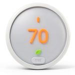 Nest Thermostat E Programmable Smart Thermostat for Home, App Controlled via Wifi, Programmable, Compatible with Alexa and Google Assistant, Frosted White Color (T4002ES)-0