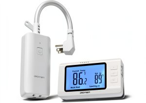 Wireless Thermostat Outlet DIGITEN WTC1001 1800W White Plug-in-0