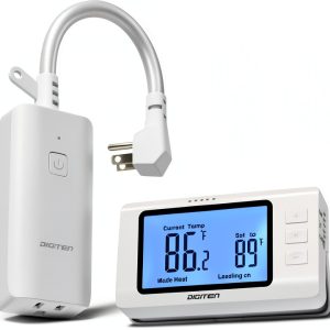 Wireless Thermostat Outlet DIGITEN WTC1001 1800W White Plug-in-0